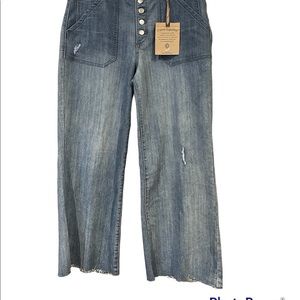 Democracy AB Technology High Rise Button Fly Flare Jeans. NWT